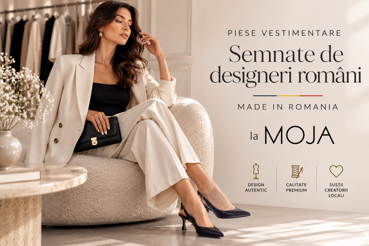 Piese vestimentare semnate de designeri români, Made in Romania, la MOJA