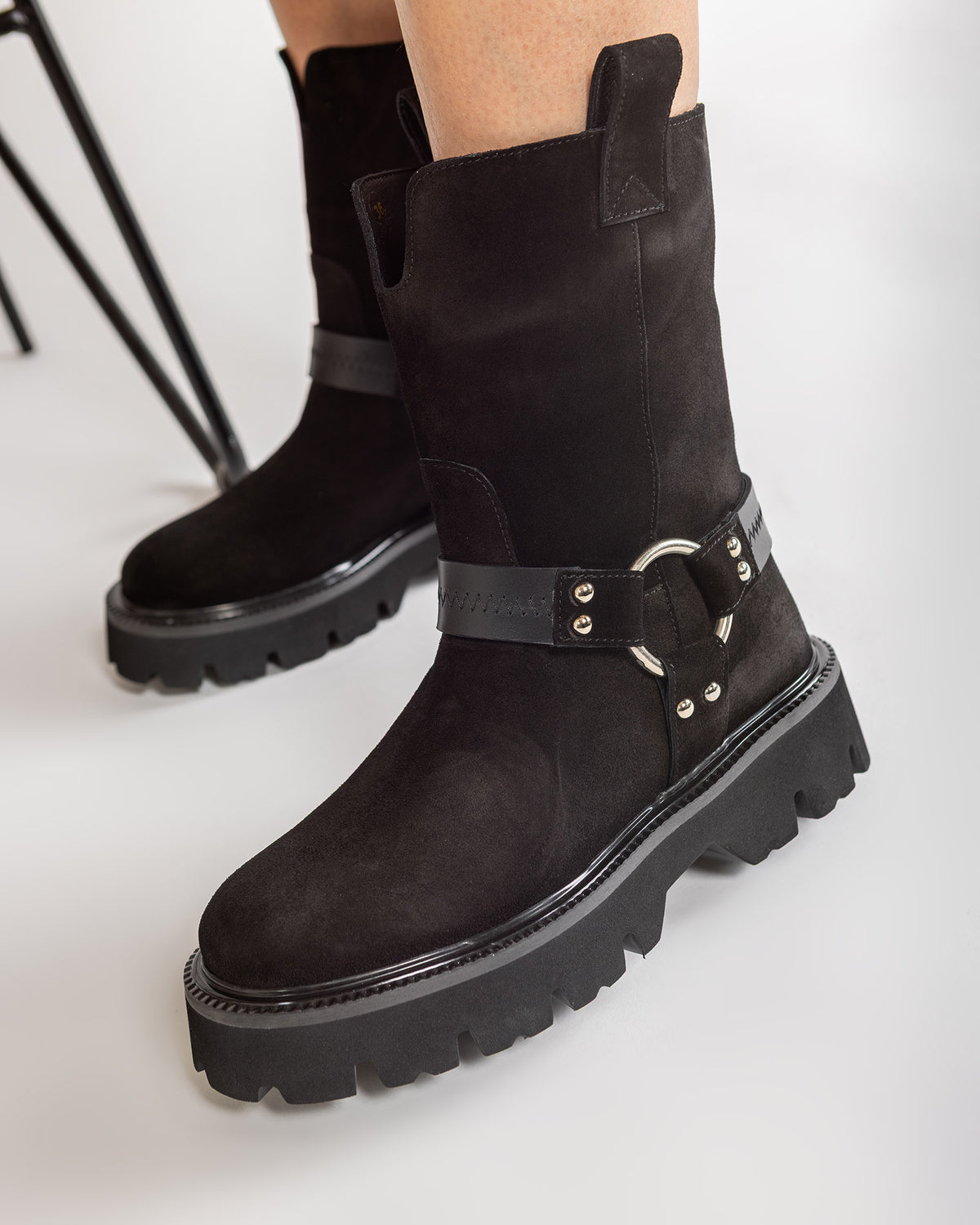 Bocanci Suede Style Rider Negre