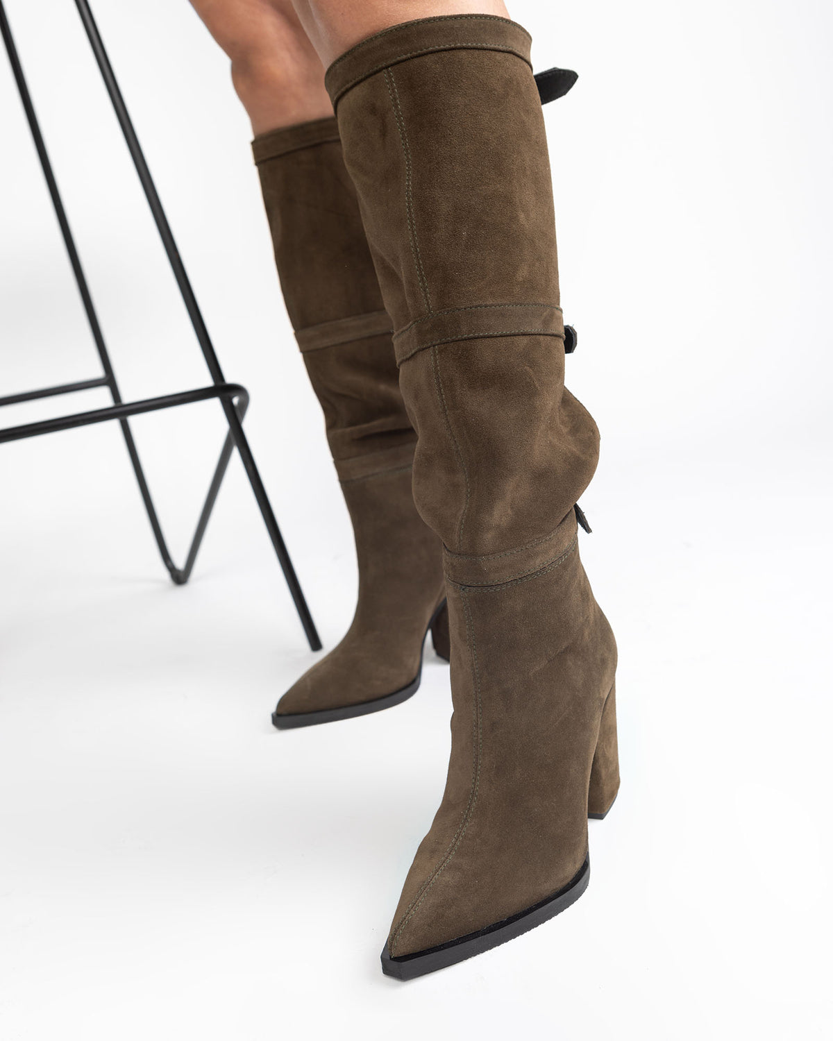 Ciocate Terry Din Piele Intoarsa Khaki