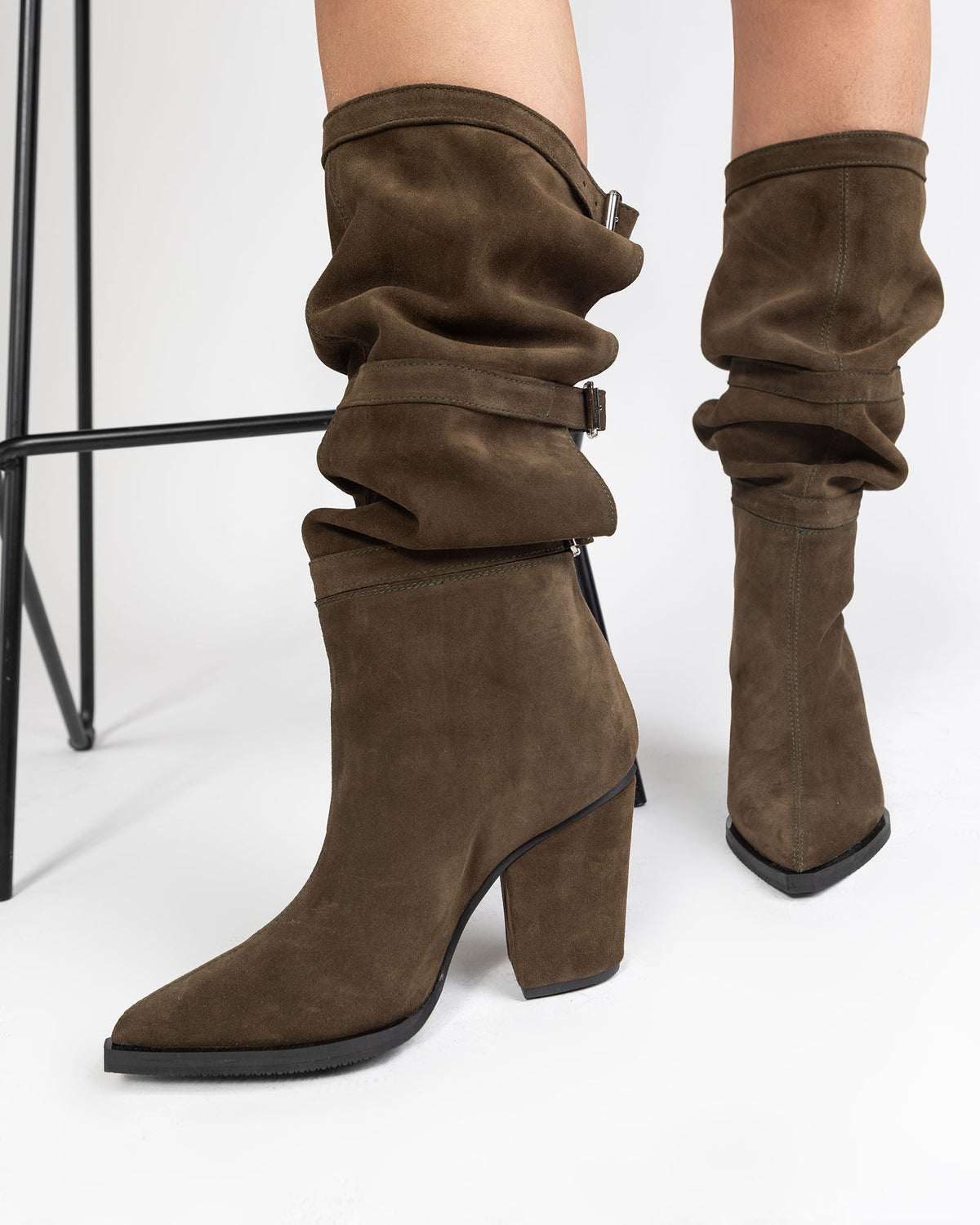 Ciocate Terry Din Piele Intoarsa Khaki
