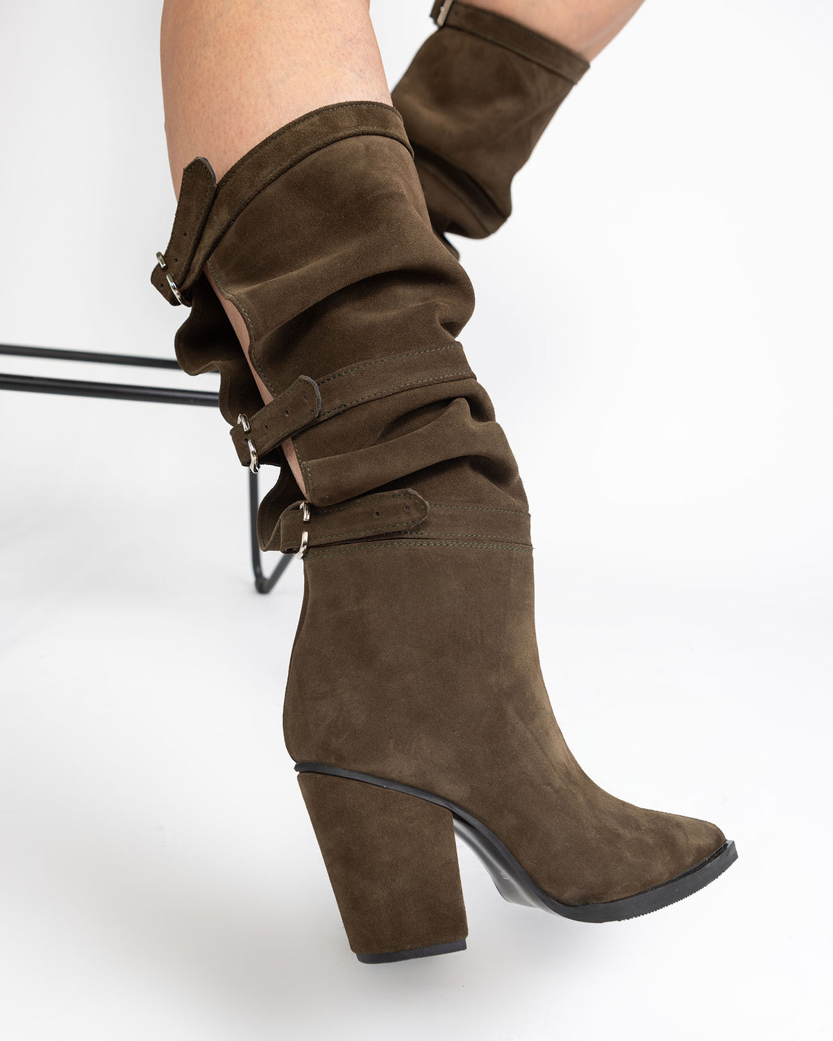 Ciocate Terry Din Piele Intoarsa Khaki