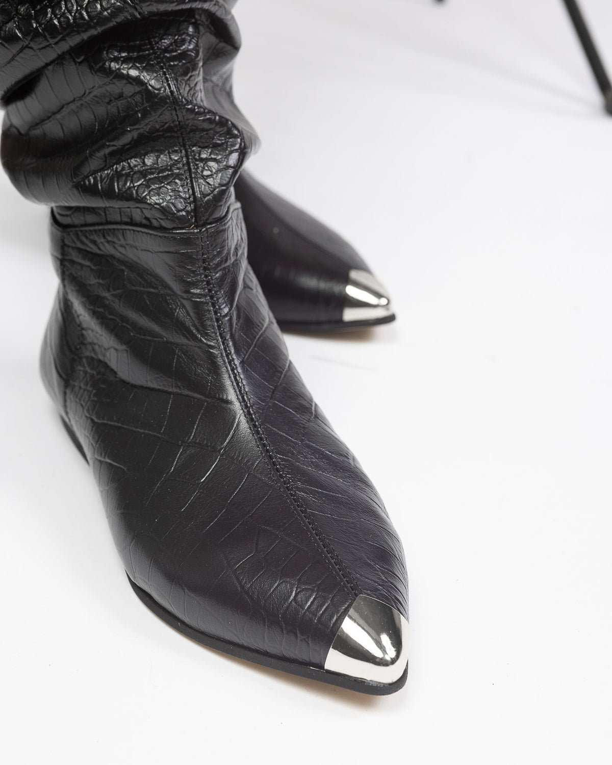 Cizme din piele neagra Ophis