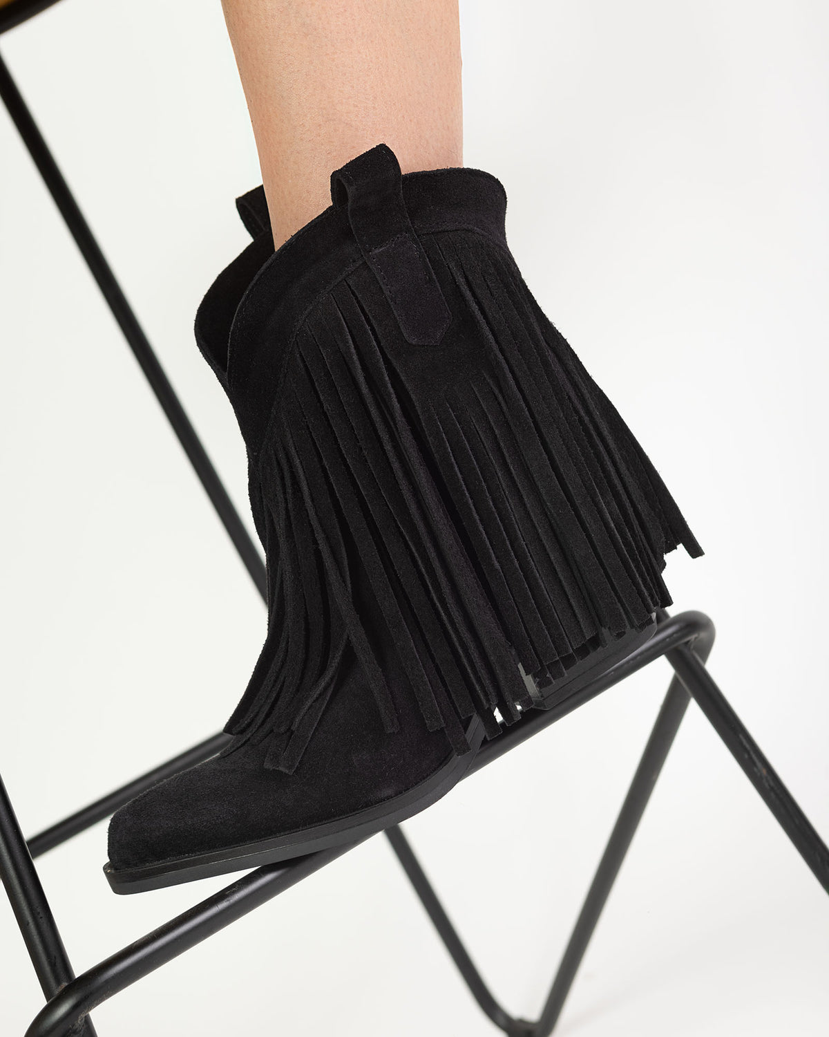 Ciocate din piele intoarsa neagra Wild
