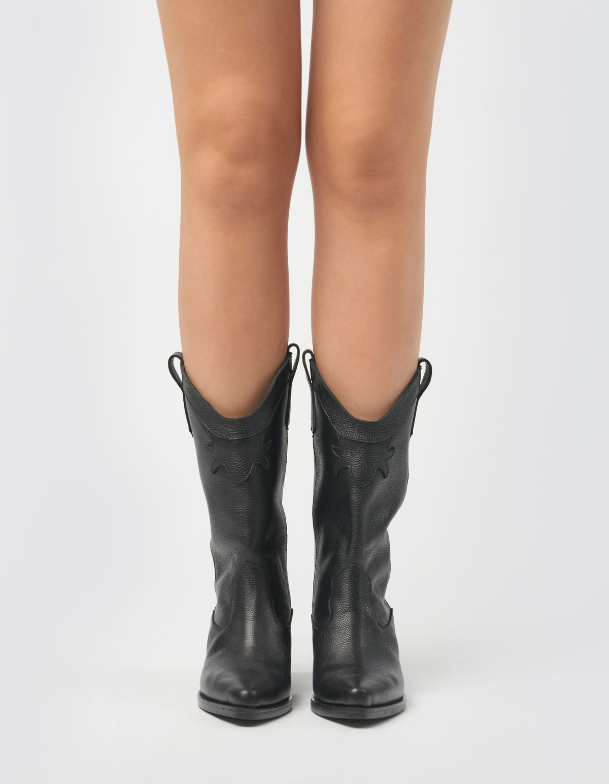 Ciocate medii din piele neagra Everly - MOJA