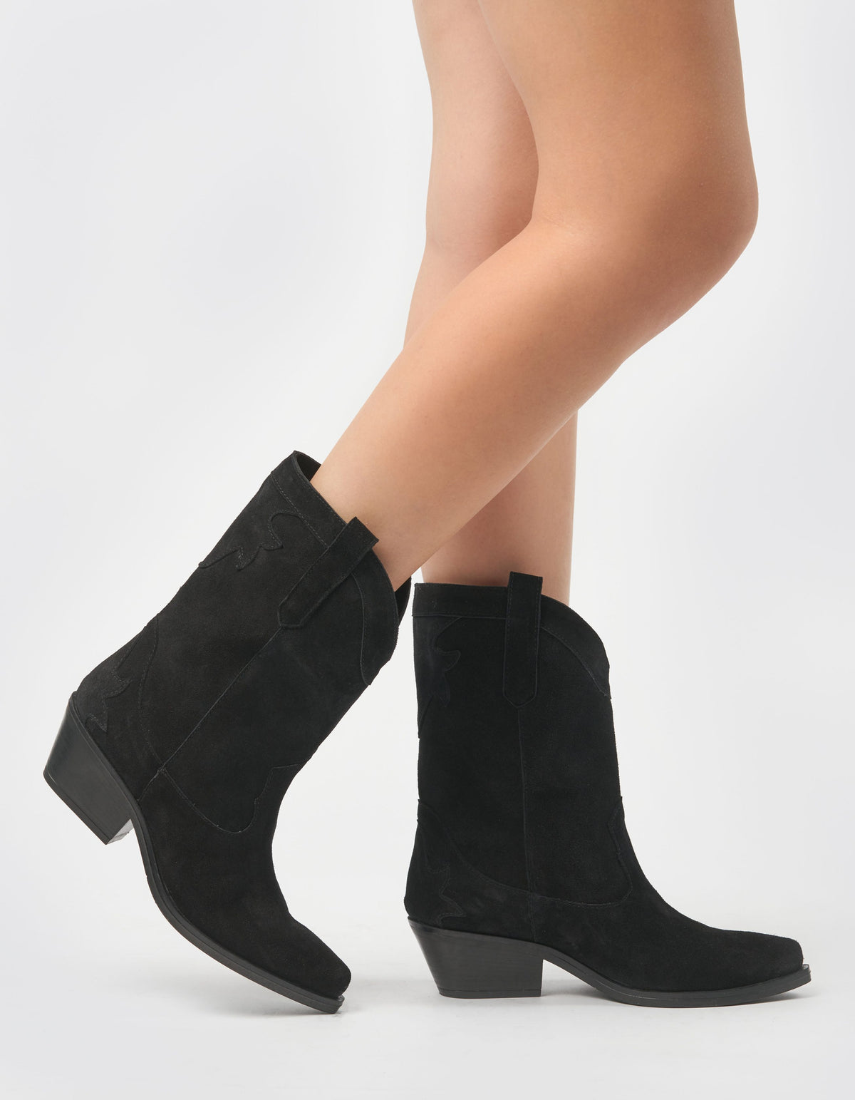 Ciocate scurte din piele intoarsa Everly - MOJA