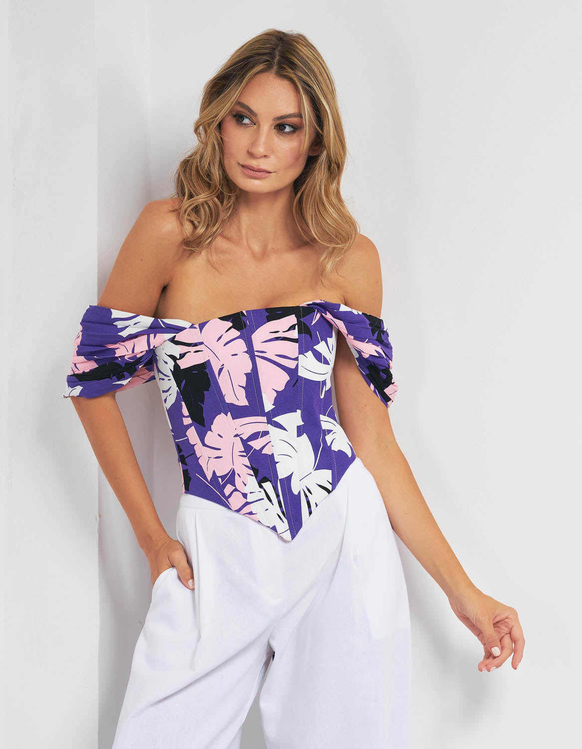 Corset din violet KAVALA - MOJA