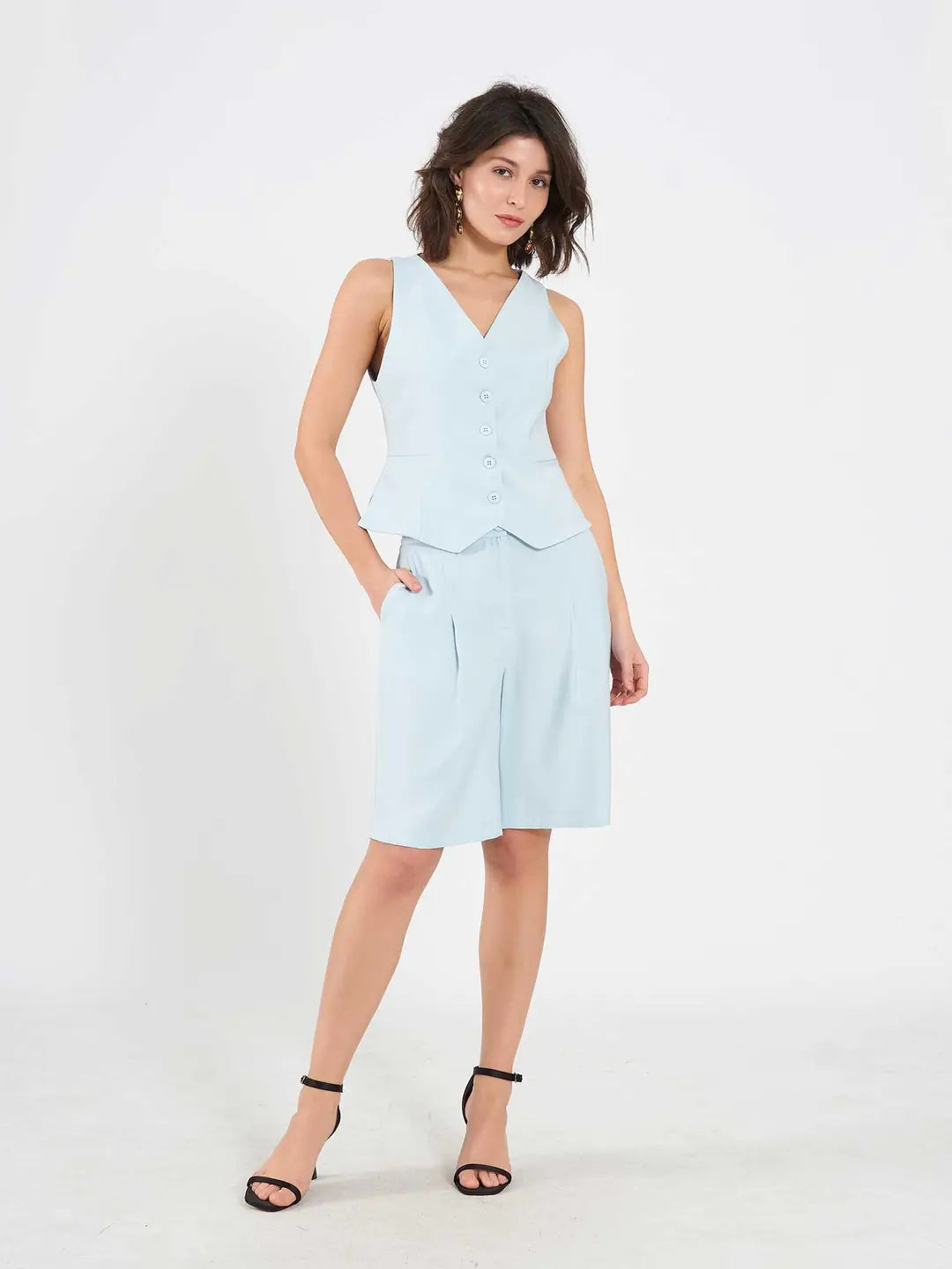 Costum Albastru Pastel Carolyn