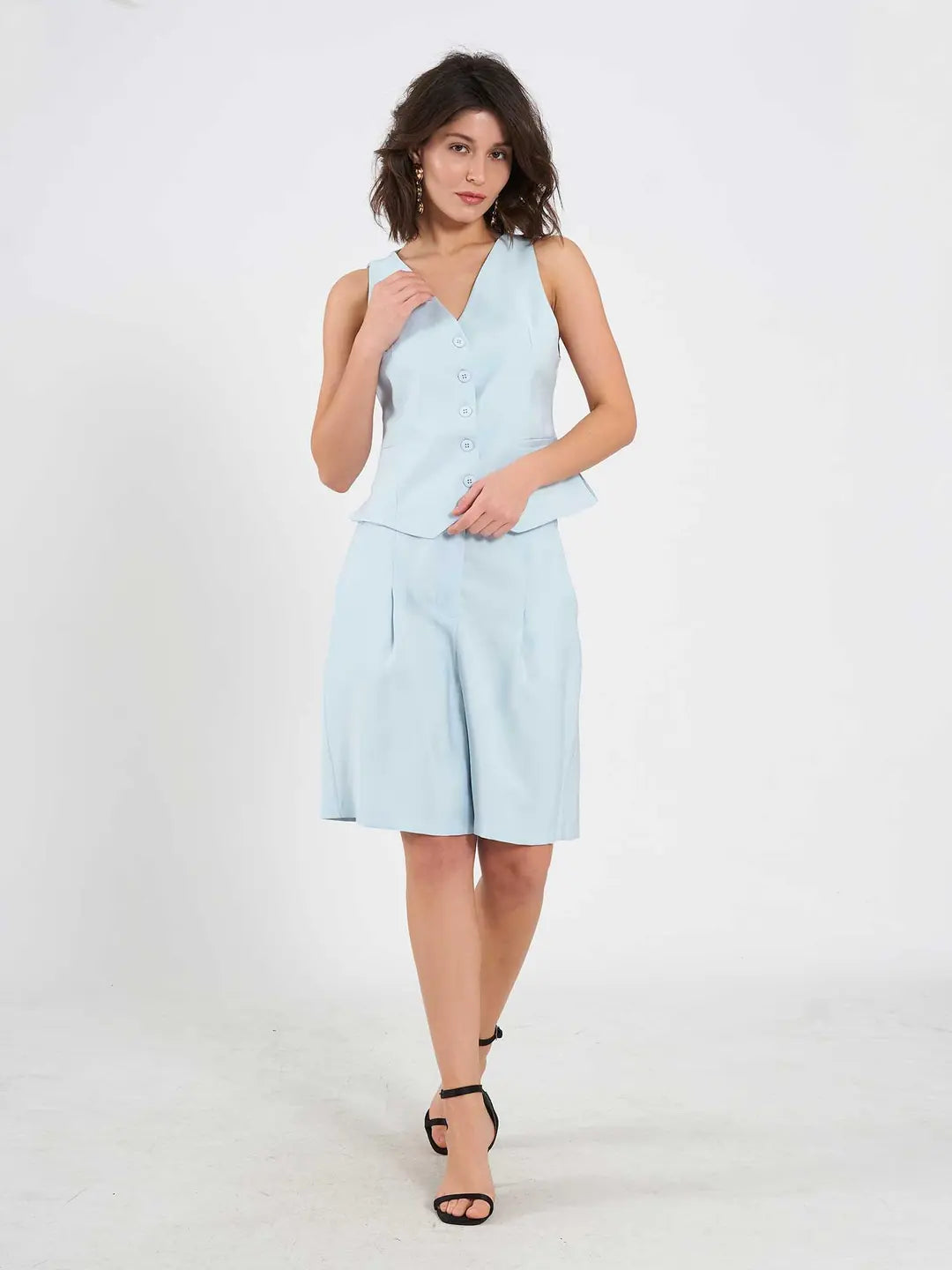 Costum Albastru Pastel Carolyn