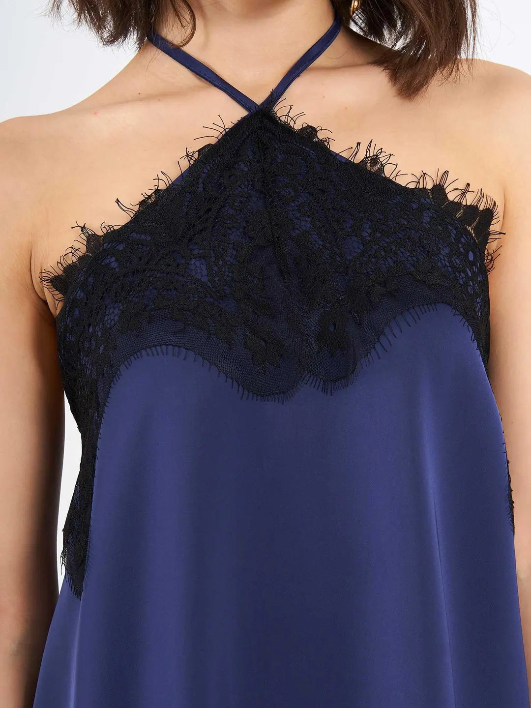 Set Bleumarin cu Dantelă Salma
