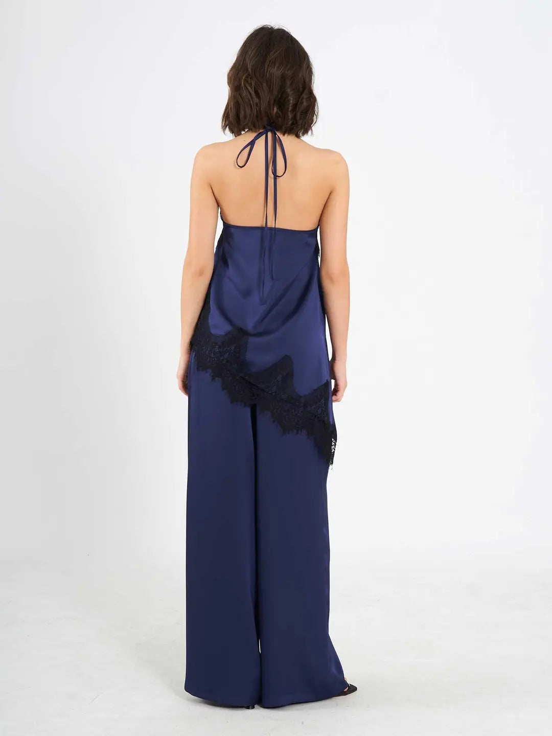Set Bleumarin cu Dantelă Salma