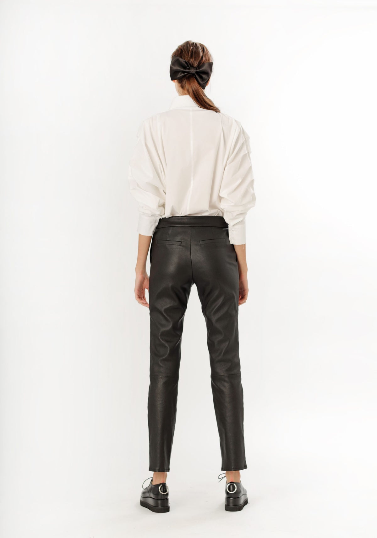 Pantalon piele naturala EUGENIA - MOJA