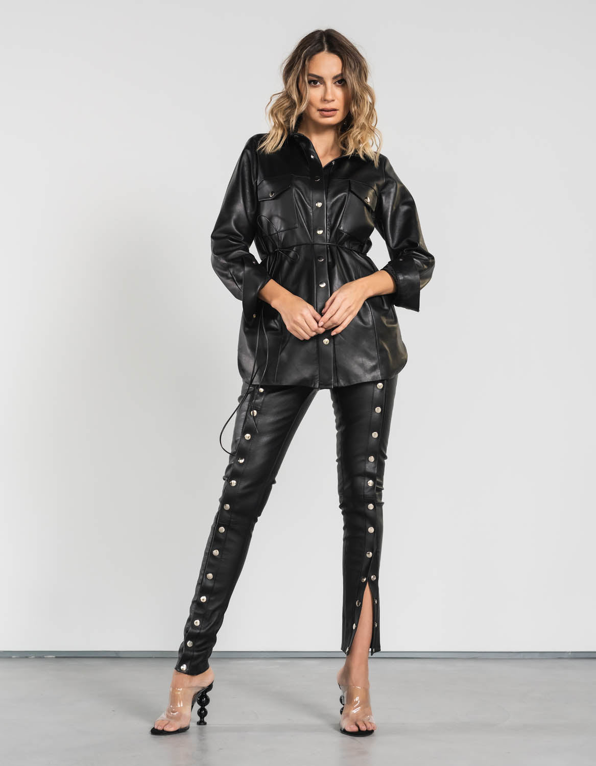 Pantaloni din piele Kaya - MOJA