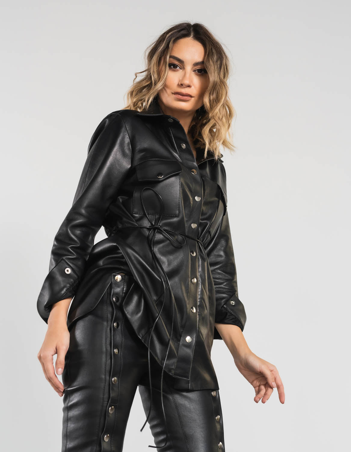 Pantaloni din piele Kaya - MOJA