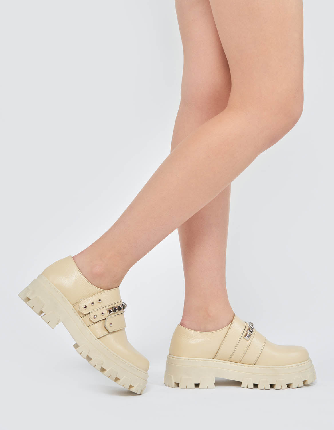 Pantofi din piele ivoire MILAN - MOJA