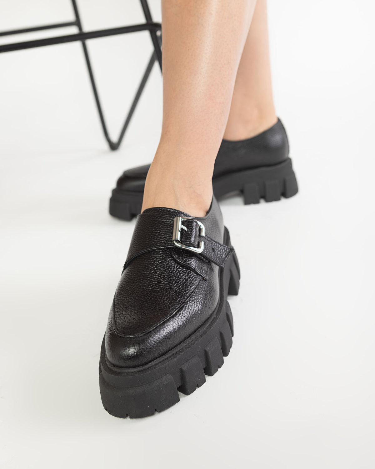 Pantofi din piele neagra Lilah