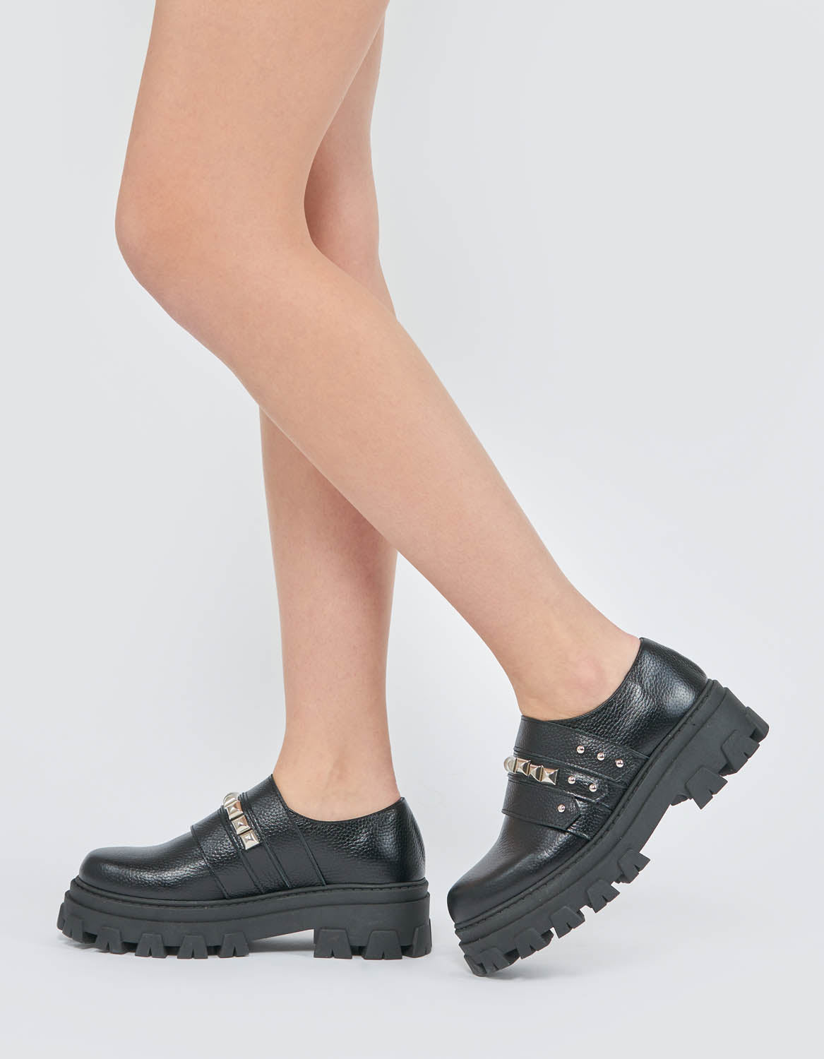 Pantofi din piele neagra MILAN - MOJA