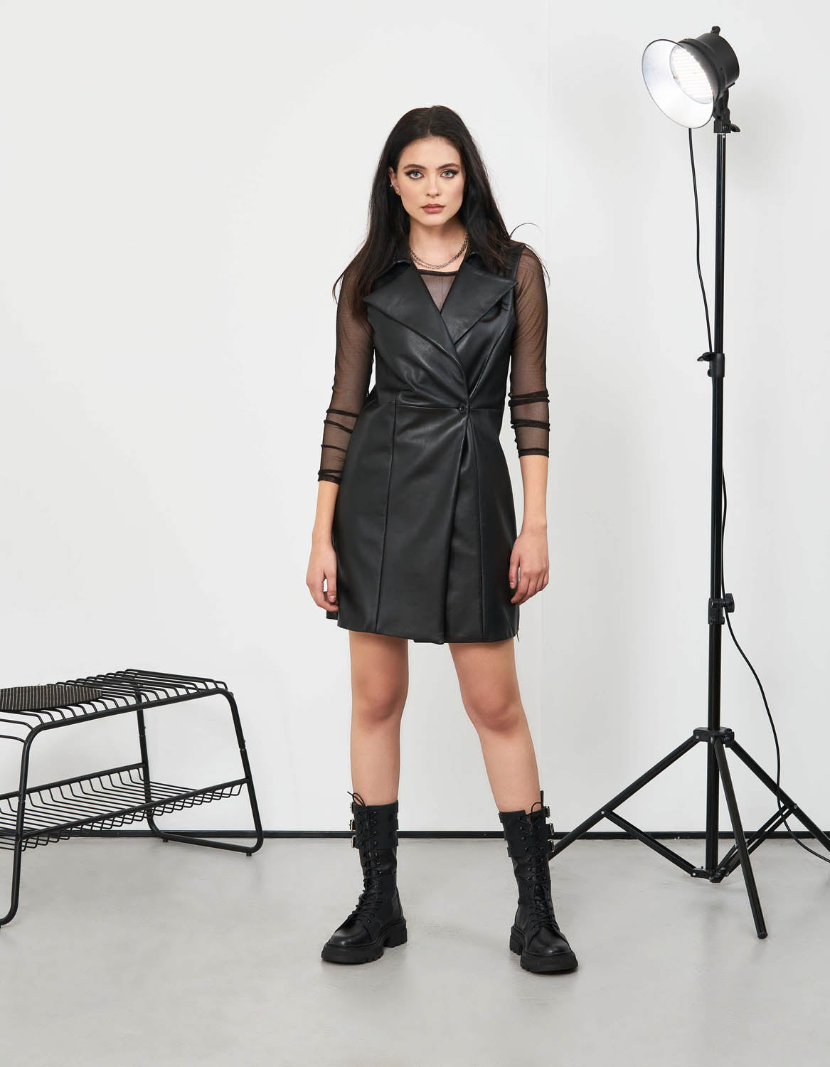 Rochie vesta din piele naturala Hara - MOJA