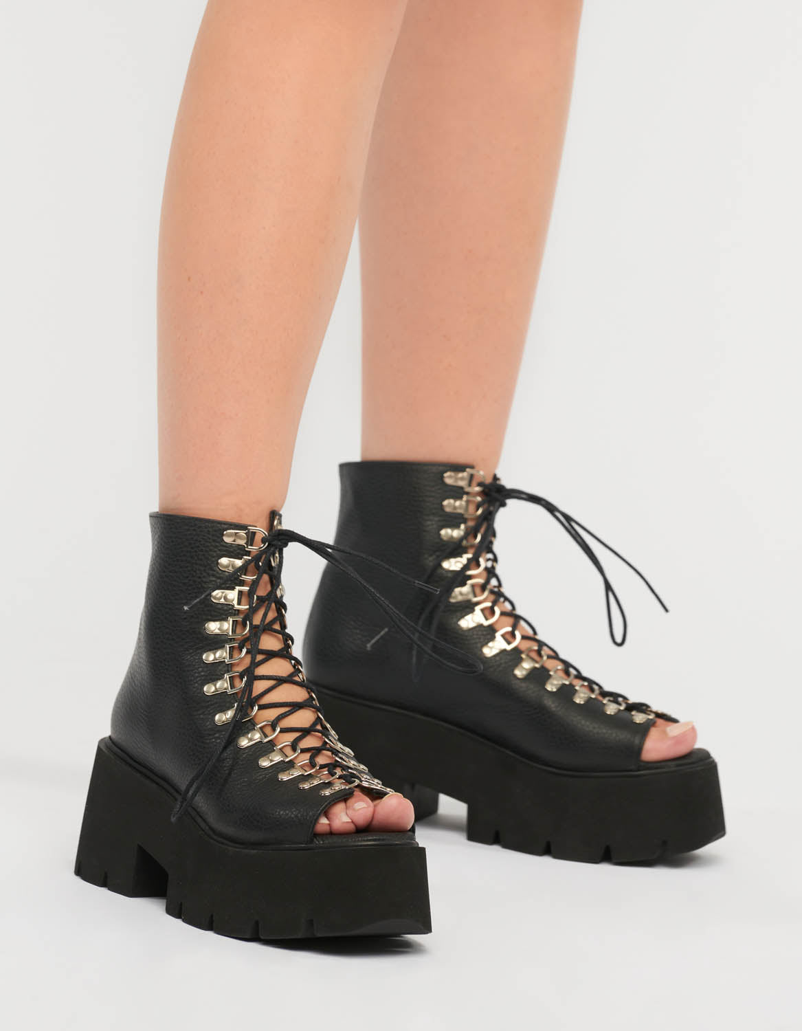 Sandale din piele neagra Miami - MOJA