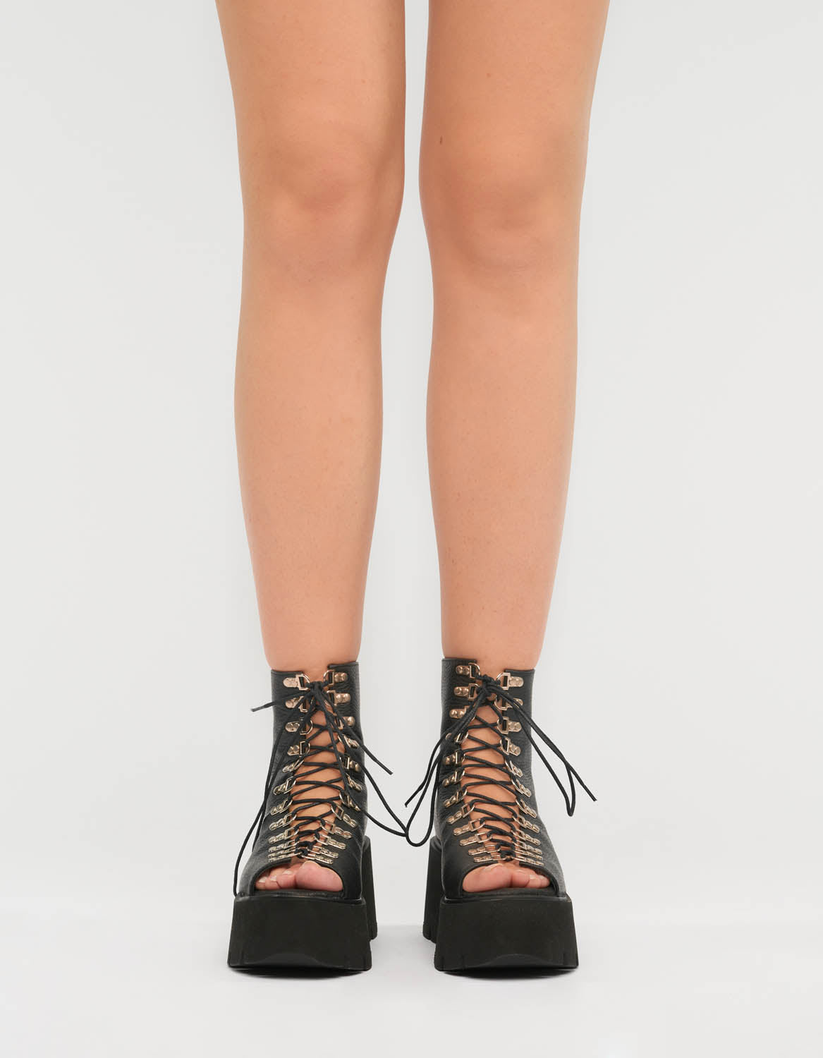 Sandale din piele neagra Miami - MOJA