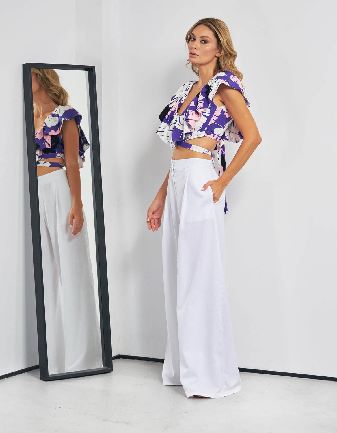 Top din in violet Veria - MOJA